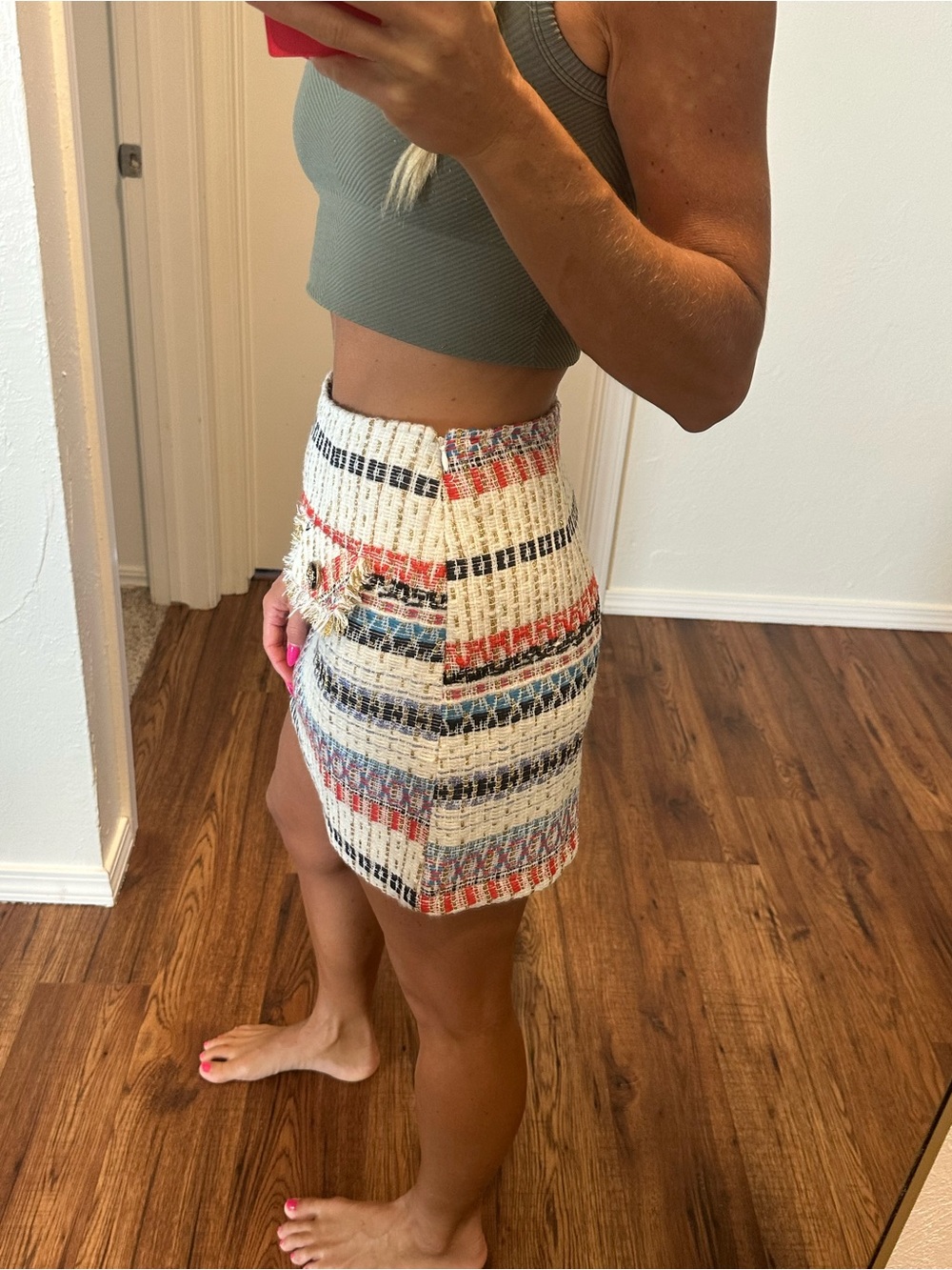 Tweed Mini Skirt - Picture 5 of 9
